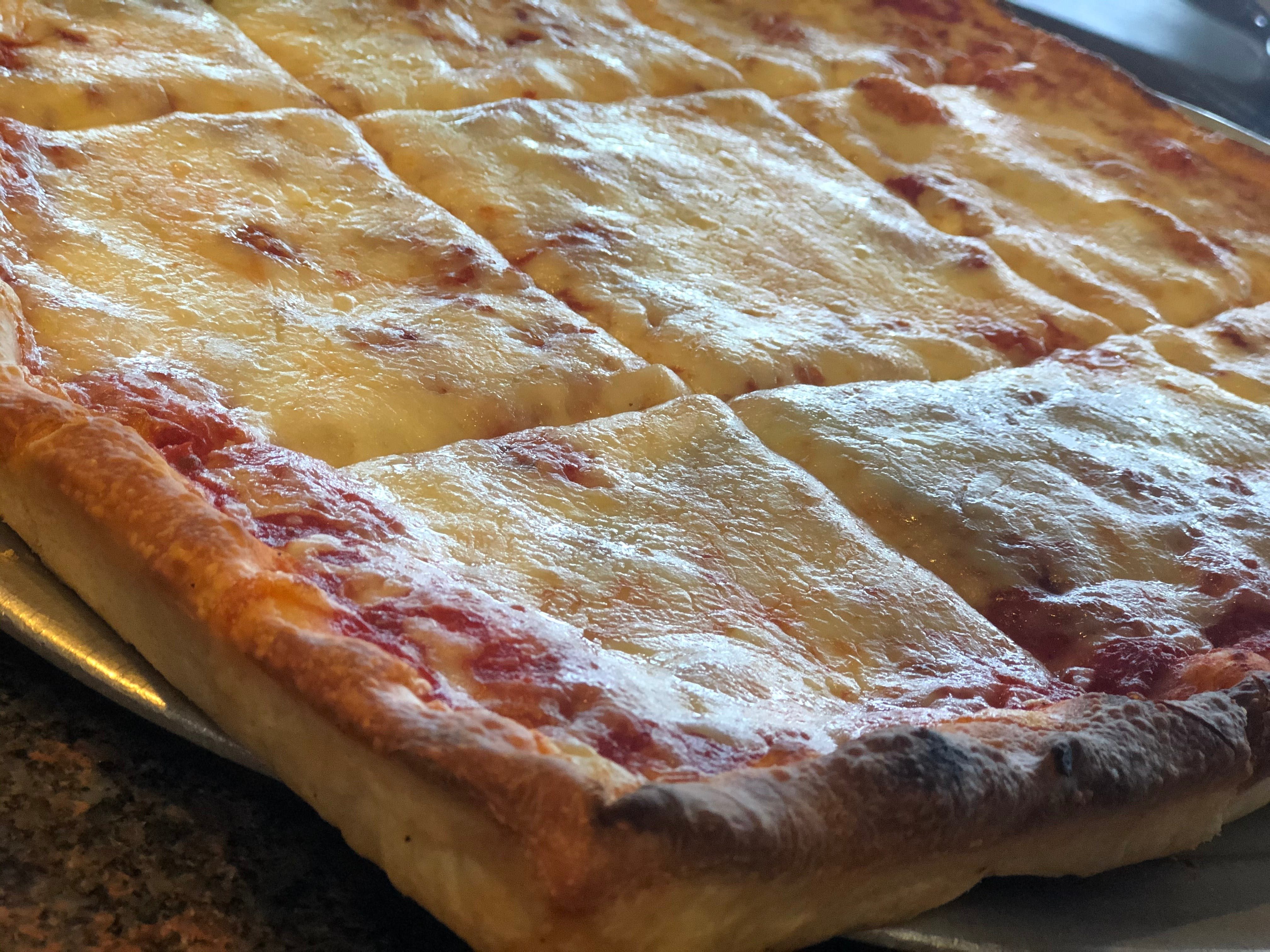 Sicilian Cheese Pizza (Square).